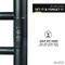 Anzzi Elgon 14Bar Carbon Steel Wall Mounted Electric Towel Warmer Rack in Matte Black TW-WM105MB - alternate 3